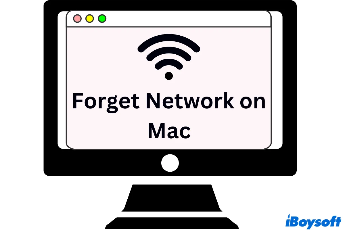 how to forget network on Mac