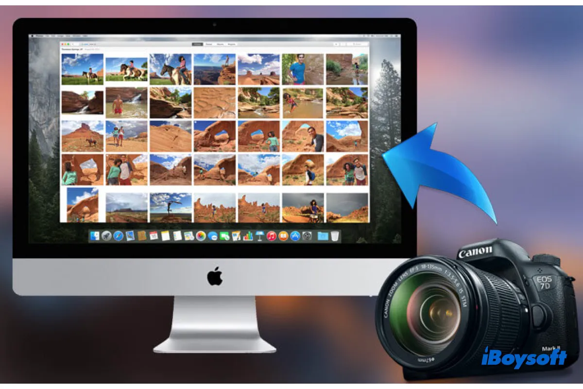 Wie Sie Fotos von der Kamera auf den Mac importieren