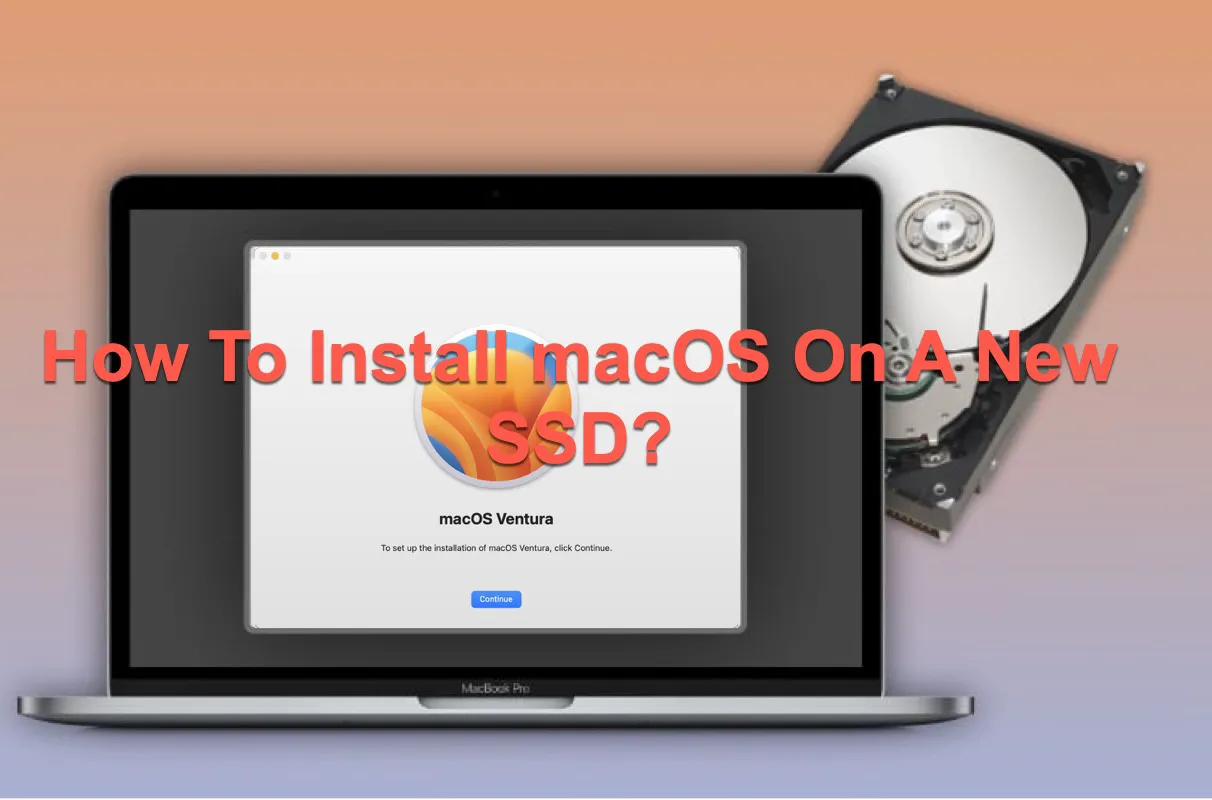 how to install macOS on a new SSD