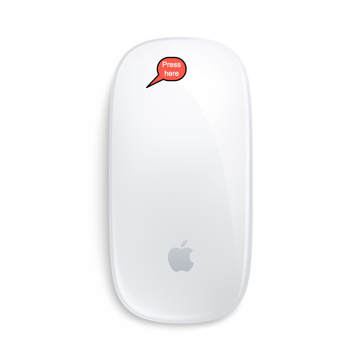 How to left click with an Apple mouse