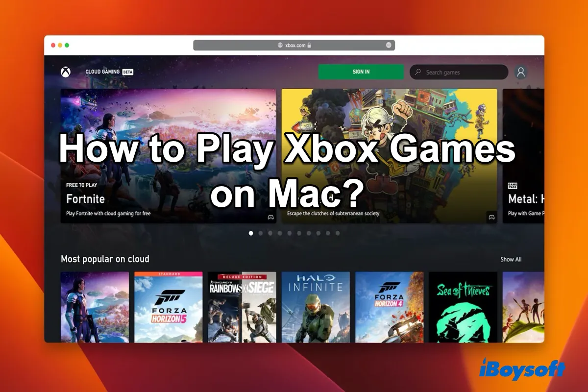 how to play Xbox games on Mac