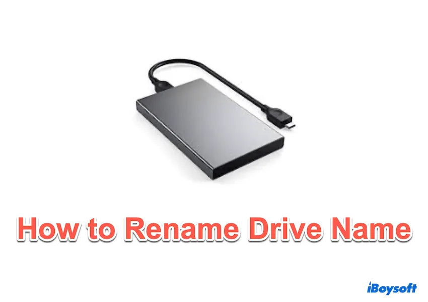 como alterar o nome do pendrive no Mac