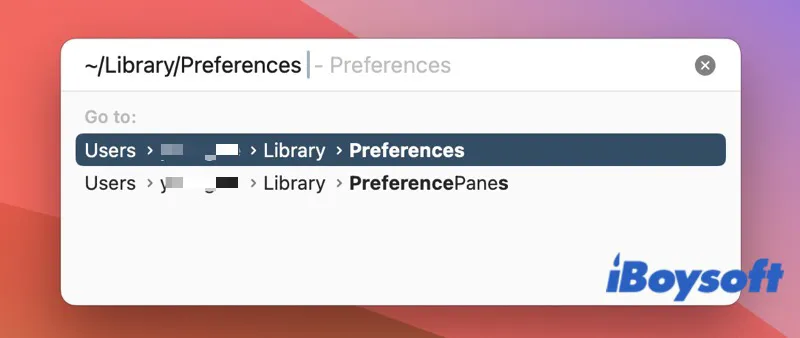 Preferences folder on Mac