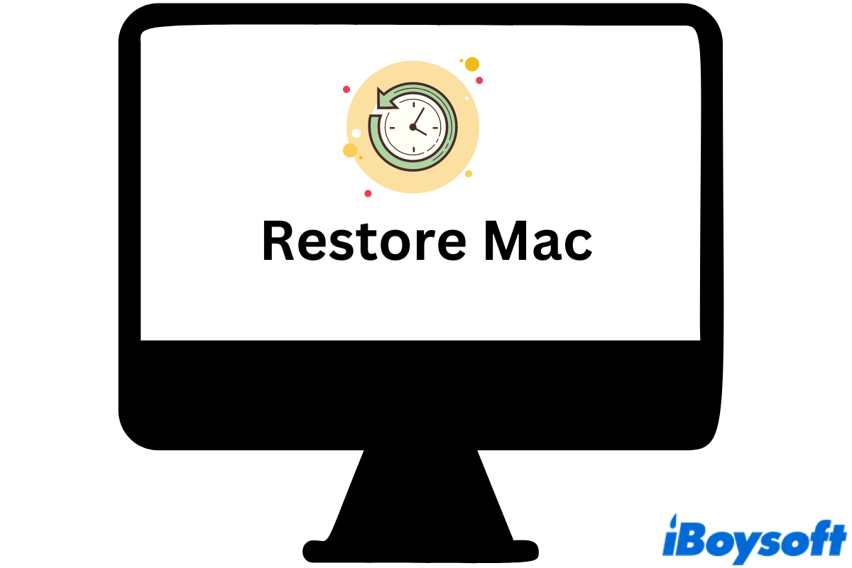how to restore Mac to previous date