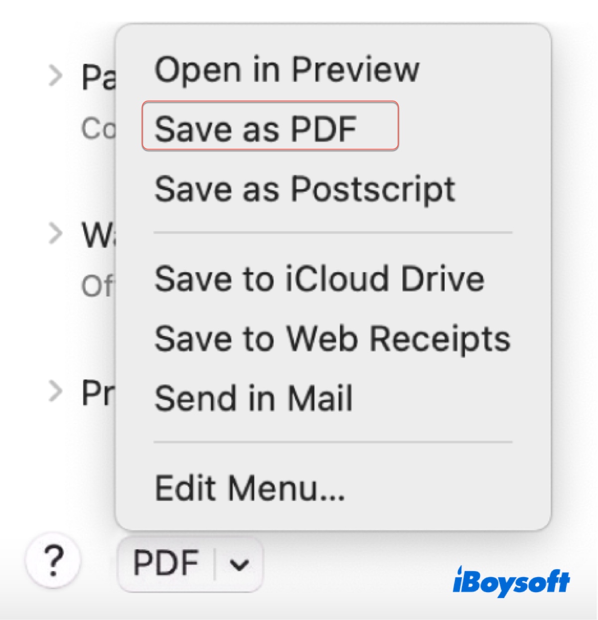 How to save any documents as PDF on Mac