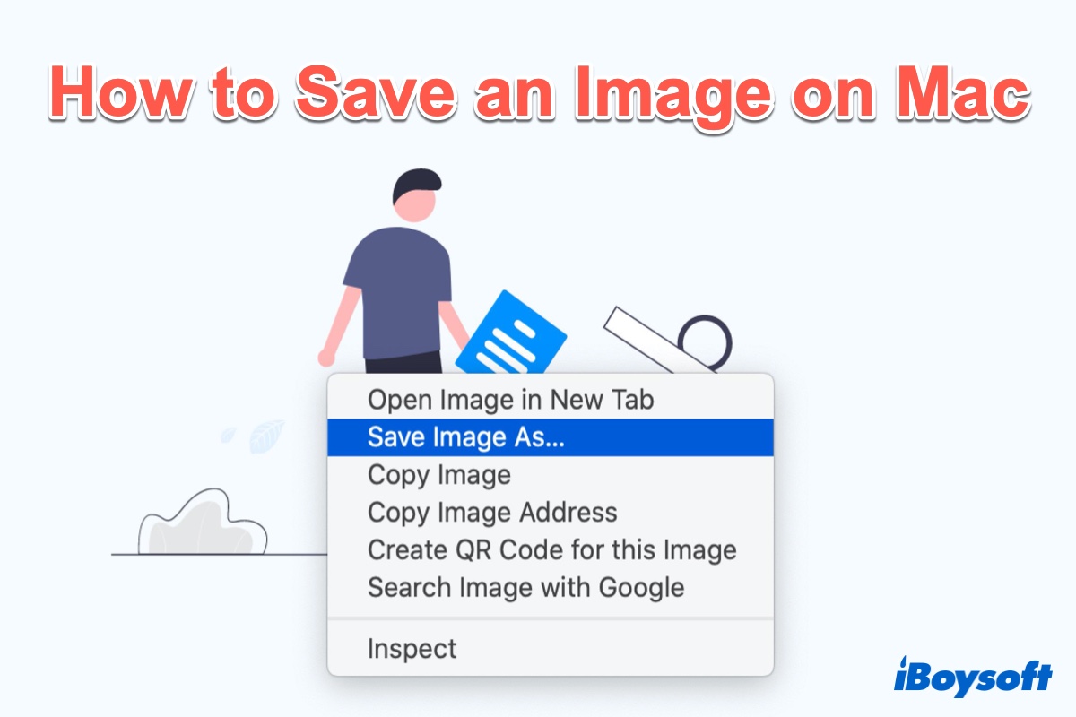 how to save an image on Mac