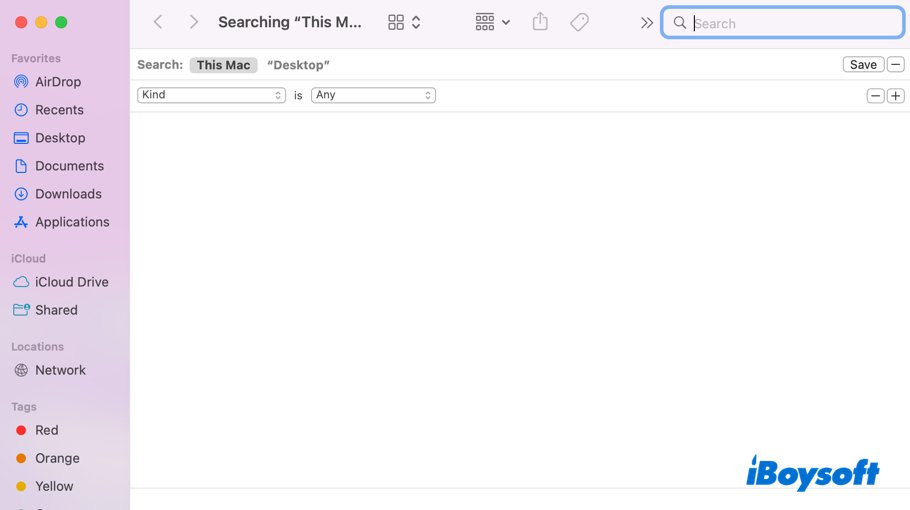 how to search for a document on a Mac