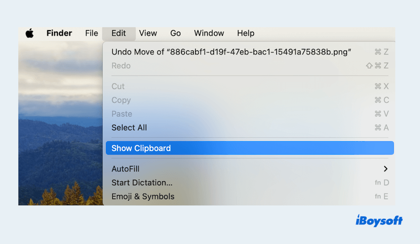 See Mac clipboard history with Finder