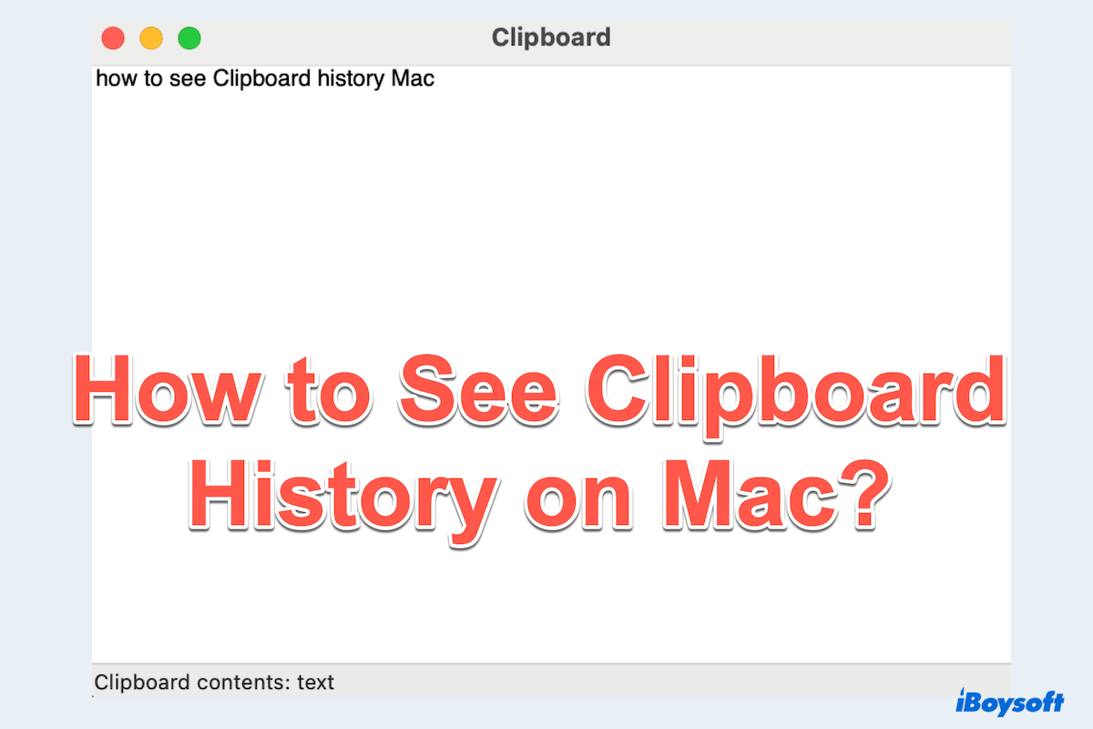 How to See Clipboard history on Mac