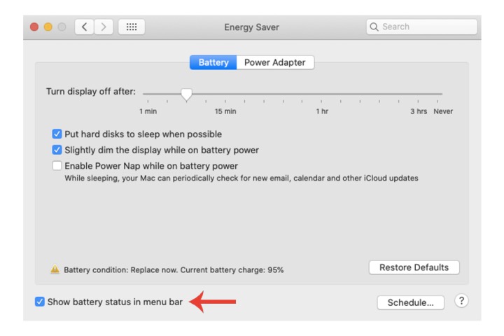 Save Energy on Mac 1