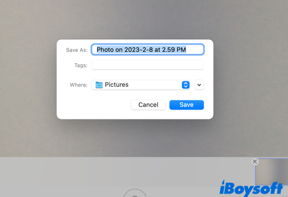 save Photo Booth photos on Mac