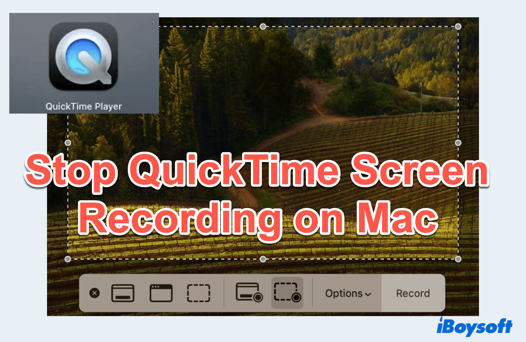 Comment arrêter l'enregistrement d'écran QuickTime sur Mac?
