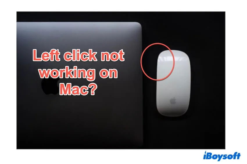 Summary of left click not working on Mac