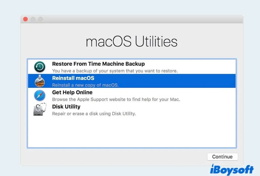 Fix10 reinstall macOS