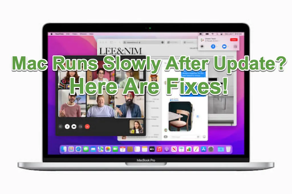 Mac running slow after update