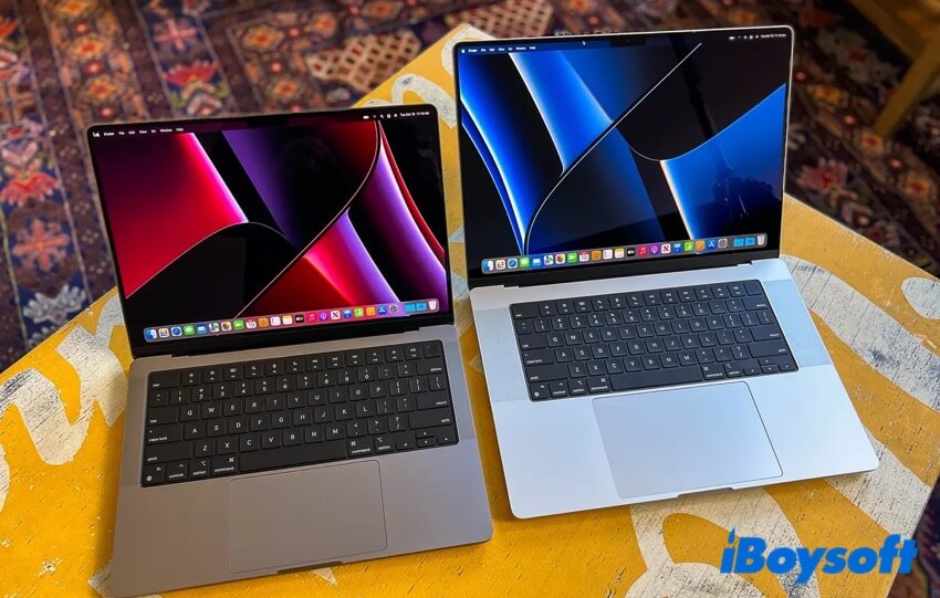 14 inch and 16 inch MacBook Pro
