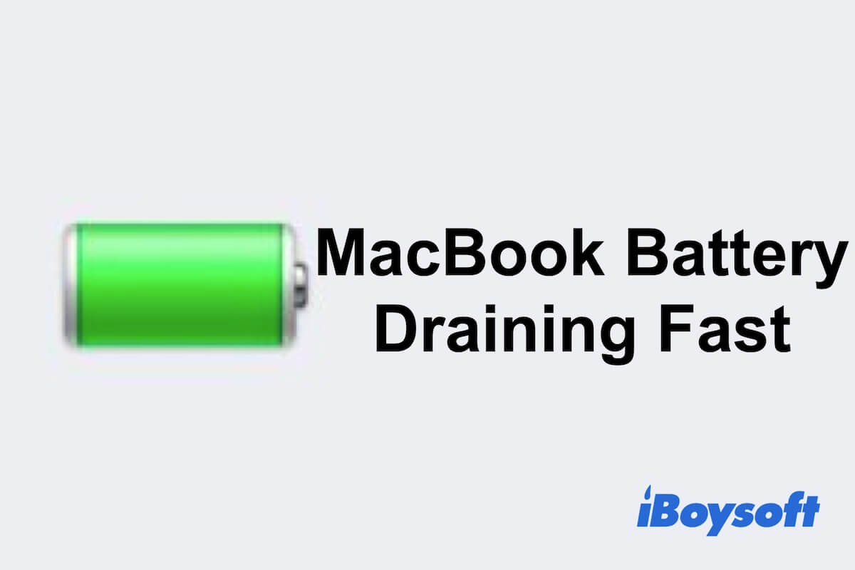 MacBook battery draining so fast