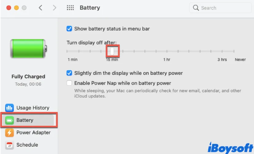 reduce display time