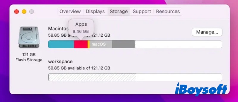 check storage mac
