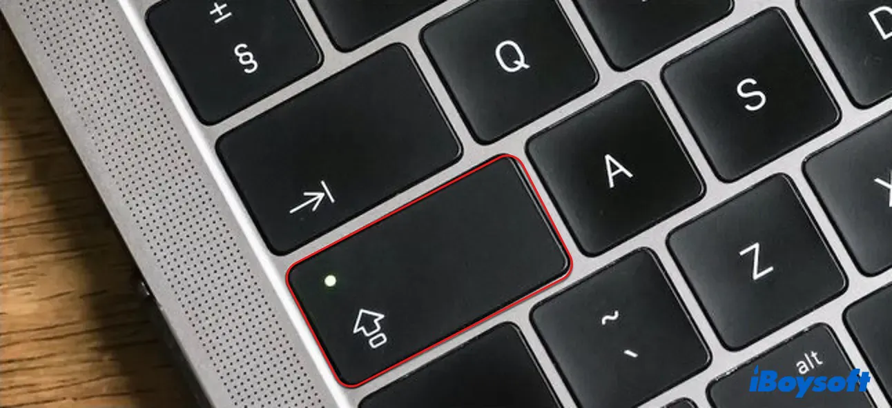 MacBook stuck on Caps Lock