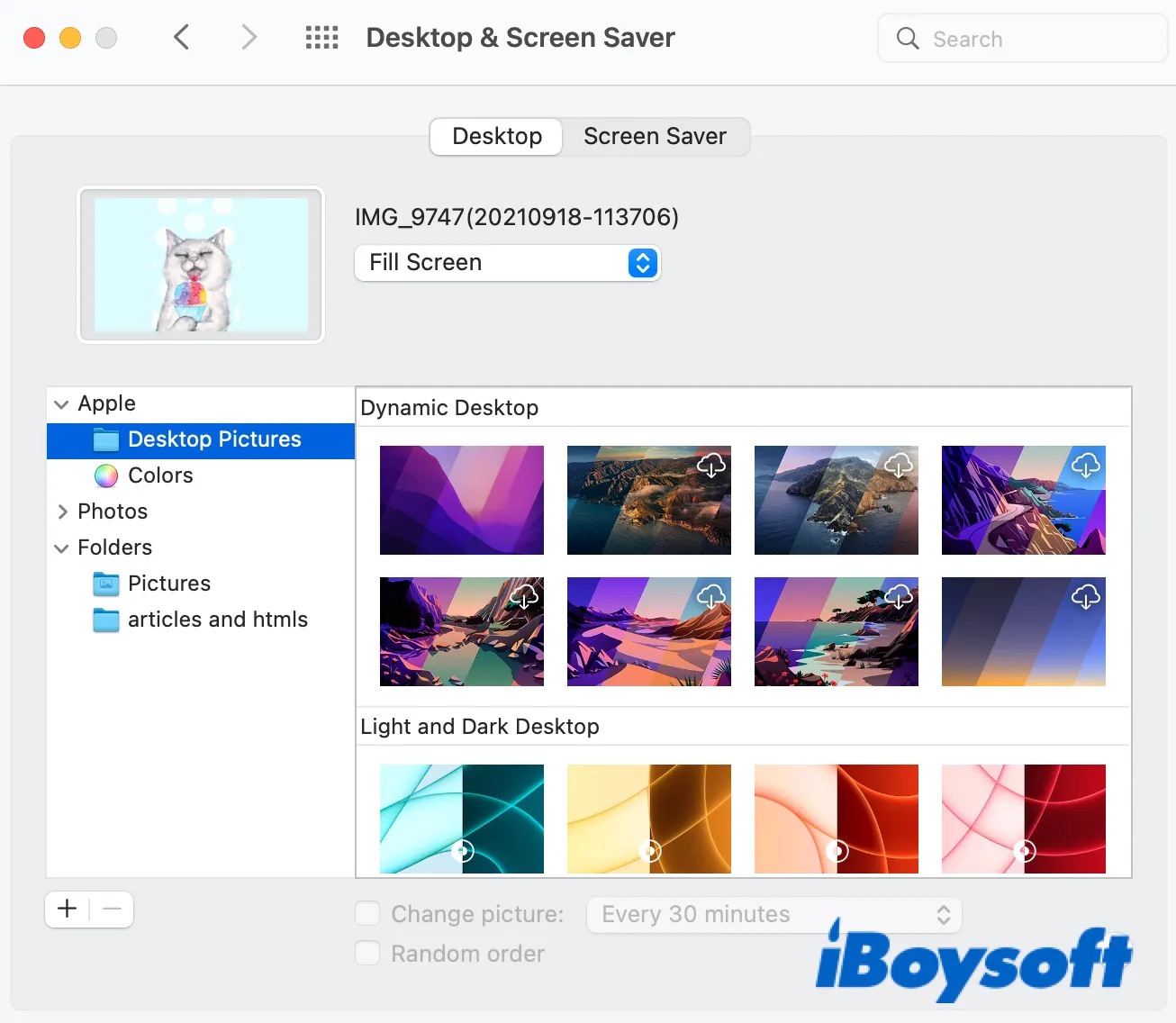 Change the login screen backgroun by customizing the desktop background