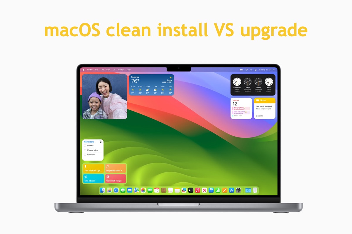 macOS clean install VS upgrade