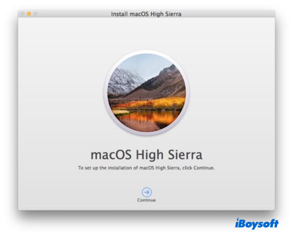 macOS High Sierra DMGダウンロード