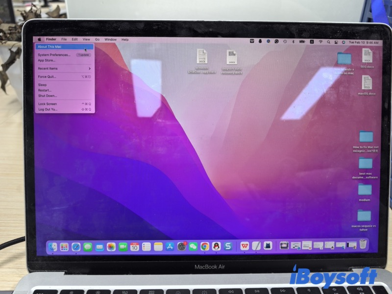 check the version of mac