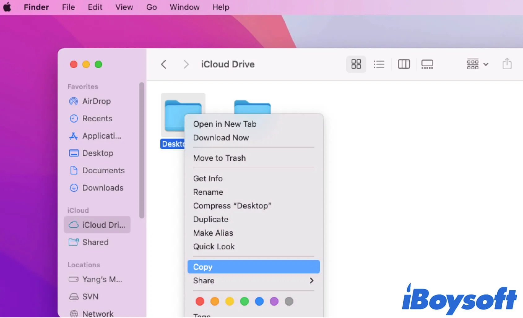 move files from iCloud Drive to Mac