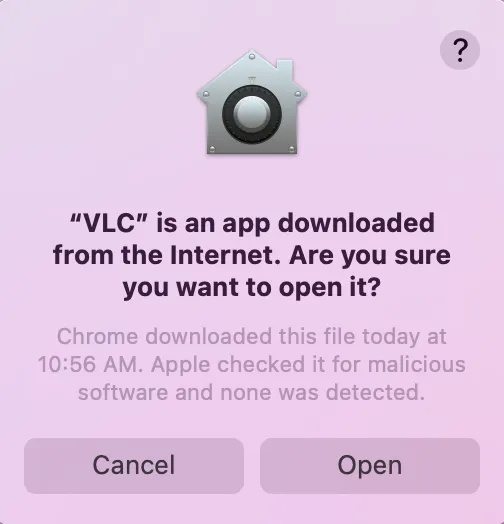 Abra o VLC Media Player no Mac