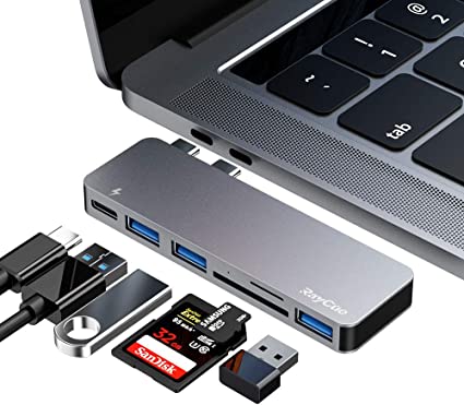 RayCue USB Hub Micro SD Card Adapter 