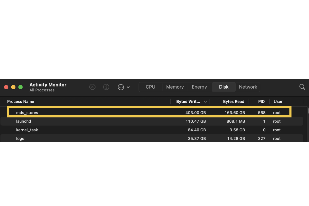 Spotlight (mds_stores) Writes Data To My macOS Sequoia Mac