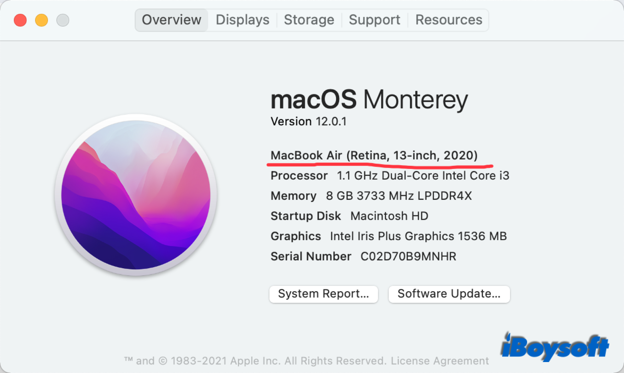 identify Mac model