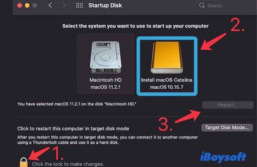 démarrer le Mac à partir d'une clé USB