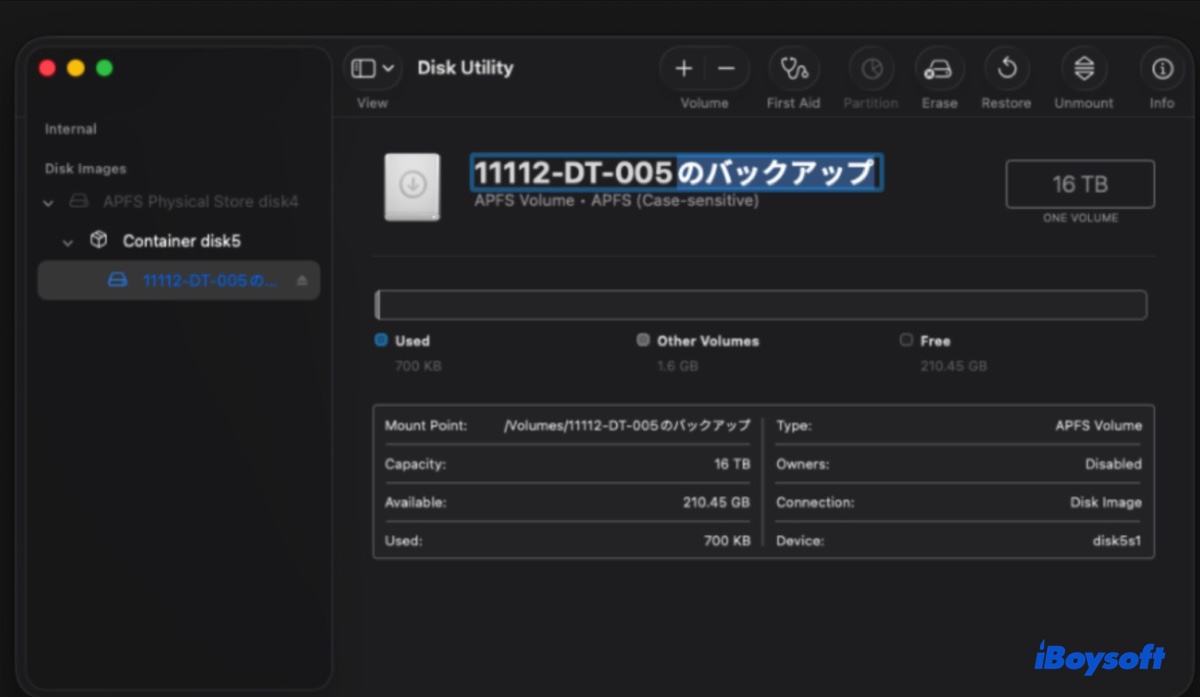 Check if your drive name has non-ASCII characters