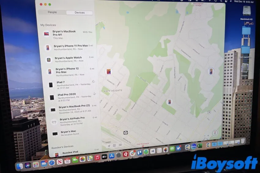 How to use Find My on Mac