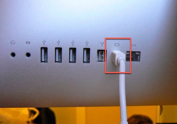 iMac mit Mini DisplayPort-Anschluss