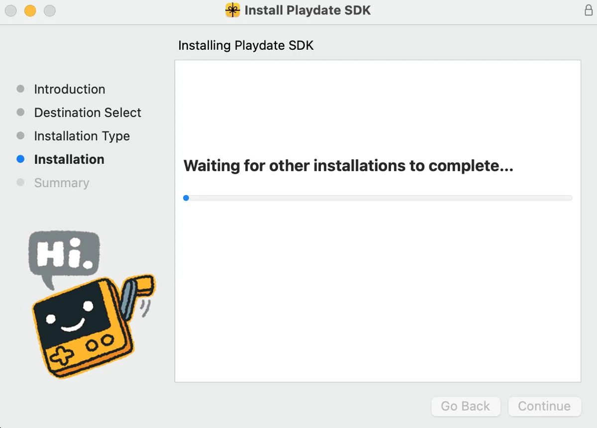 Installer stuck at waiting for other installations to complete on Mac