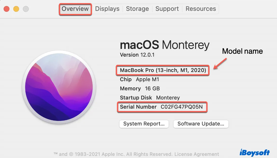 how to tell what year your macbook pro is