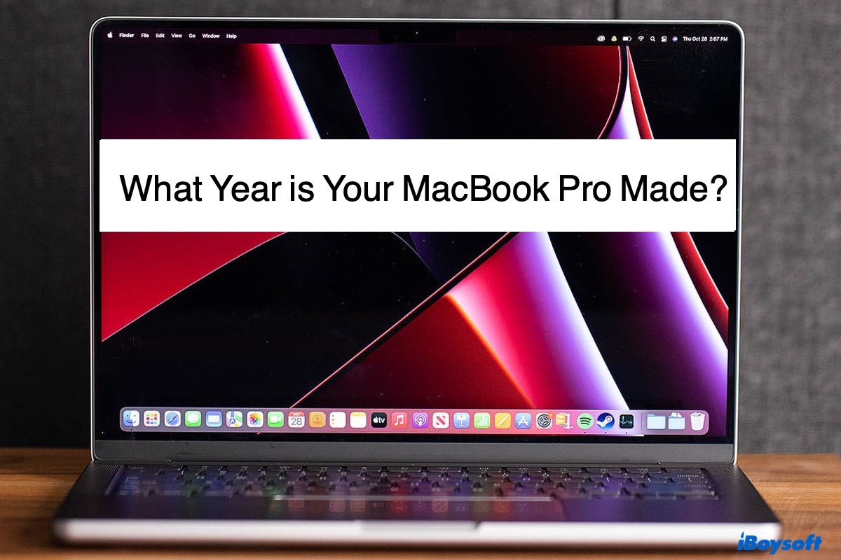 what year is your MacBook Pro