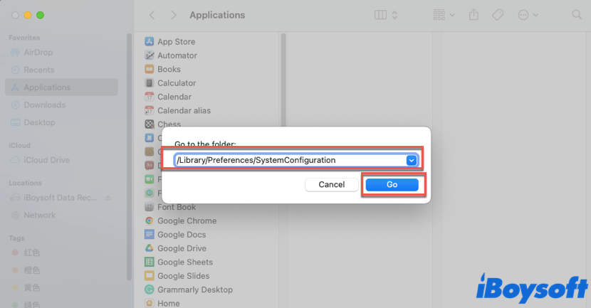delete old system configuration files on your Mac