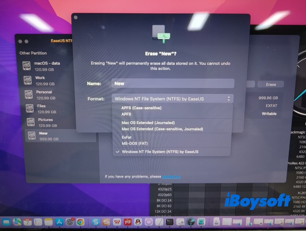 Festplatten in NTFS formatieren
