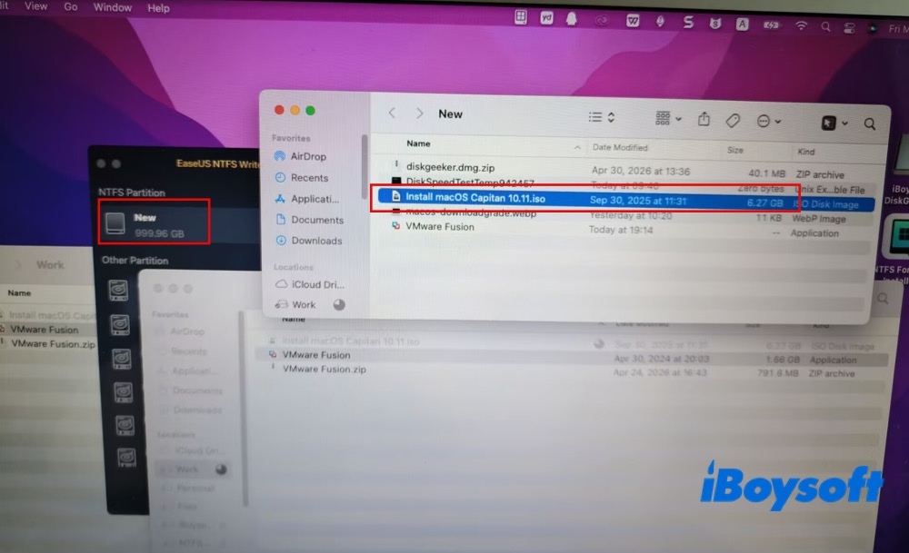 Geschwindigkeitsvergleich EaseUS NTFS