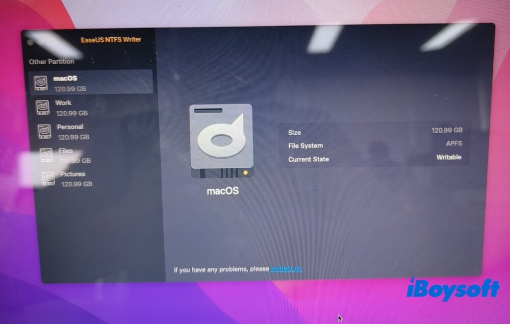EaseUS NTFS Writer Testversion nutzen