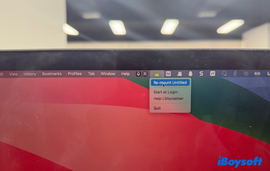 Mounty mount NTFS drive on Mac