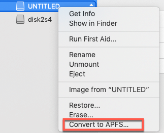 How to convert NTFS to APFS on Mac