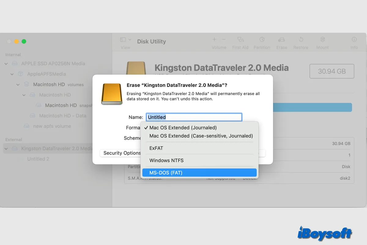 how to convert ntfs to fat32 on mac