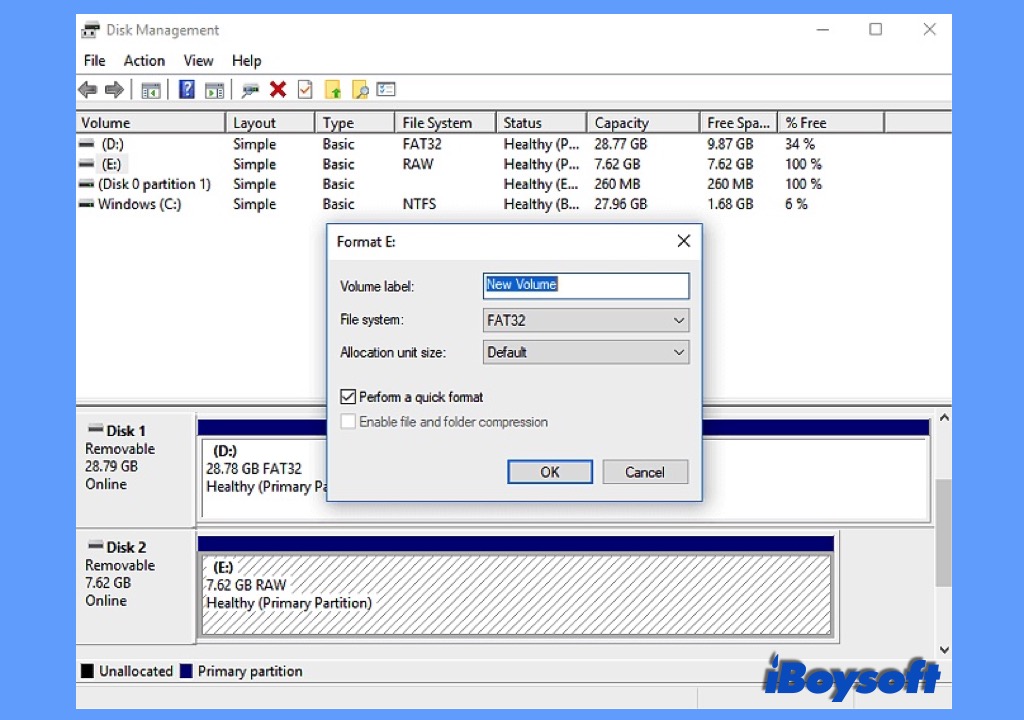 format external hard drive for Windows