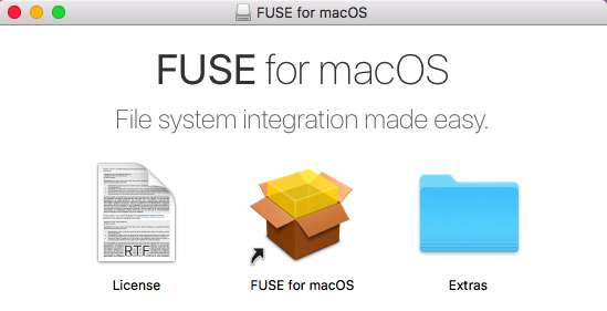 Mount external Windows NTFS volume on Mac with FUSE for macOS