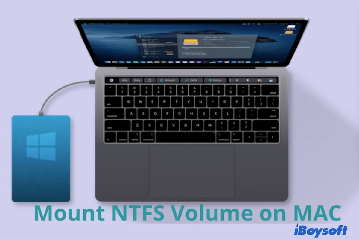 Mount NTFS volume on Mac